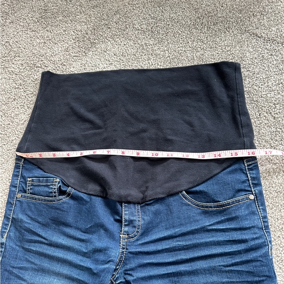 Thyme Maternity Slim Dark Blue Jeans | Sz M - Picture 7 of 9